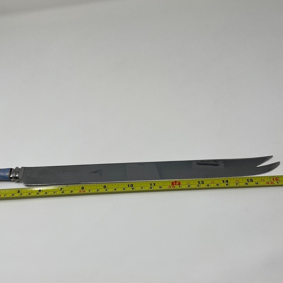 Vintage A.E. Lewis & Co Carving Knife Porcelain Handle Stainless Steel England - Picture 14 of 15